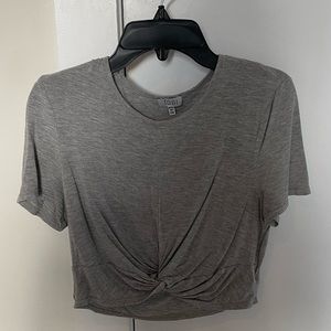 Tobi grey crop top tee